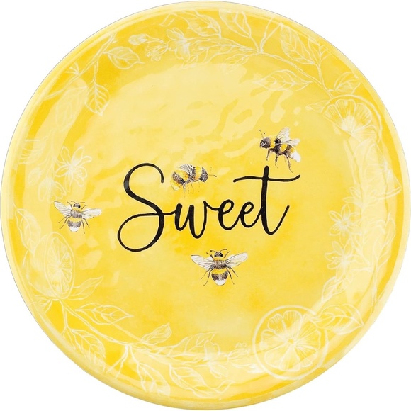 12-Piece Melamine Dinnerware Set, Bee Design - Picture 3 of 4